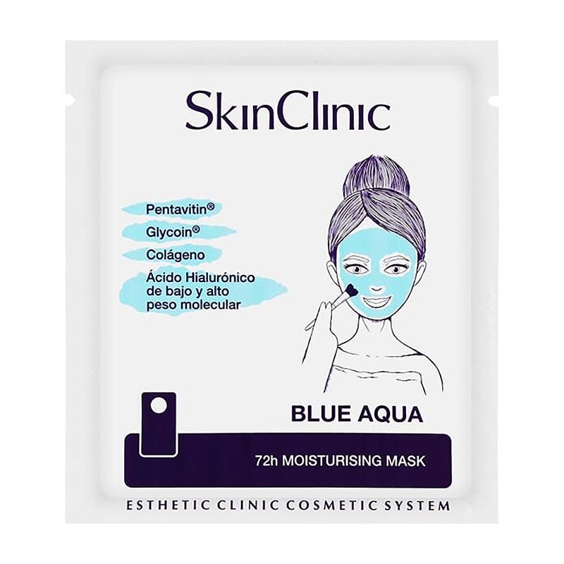 Інтенсивна зволожувальна маска для обличчя SkinClinic Blue Aqua 72H Moisturising Mask, 6 мл (саше)