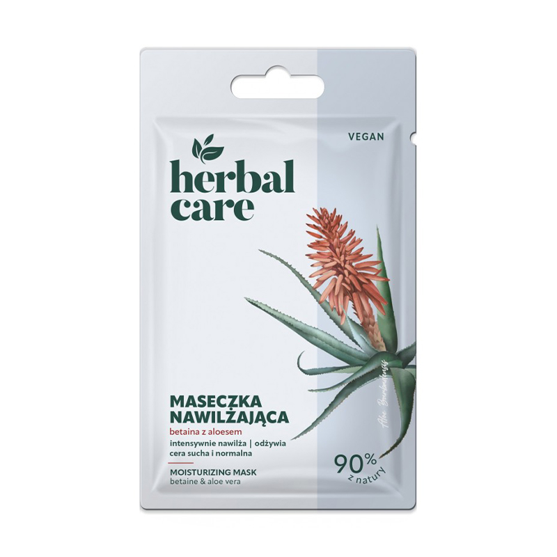 Зволожувальна маска для обличчя Farmona Herbal Care Moisturizing Mask з бетаїном та алое вера, 7 г
